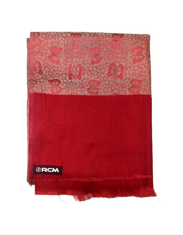 WOMEN SHAWL-RED-WSWL 108 D NO 3