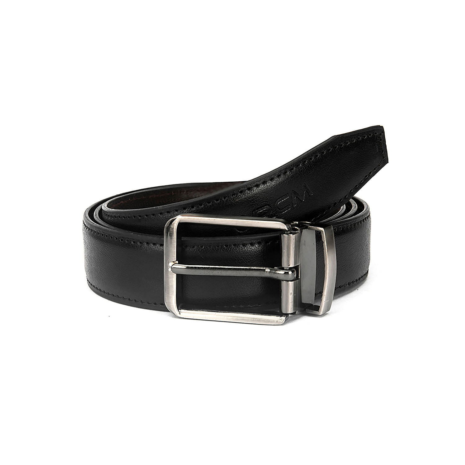 Men's Formal Belt with reversable Strap - FR-DB0001 - Black/Brown