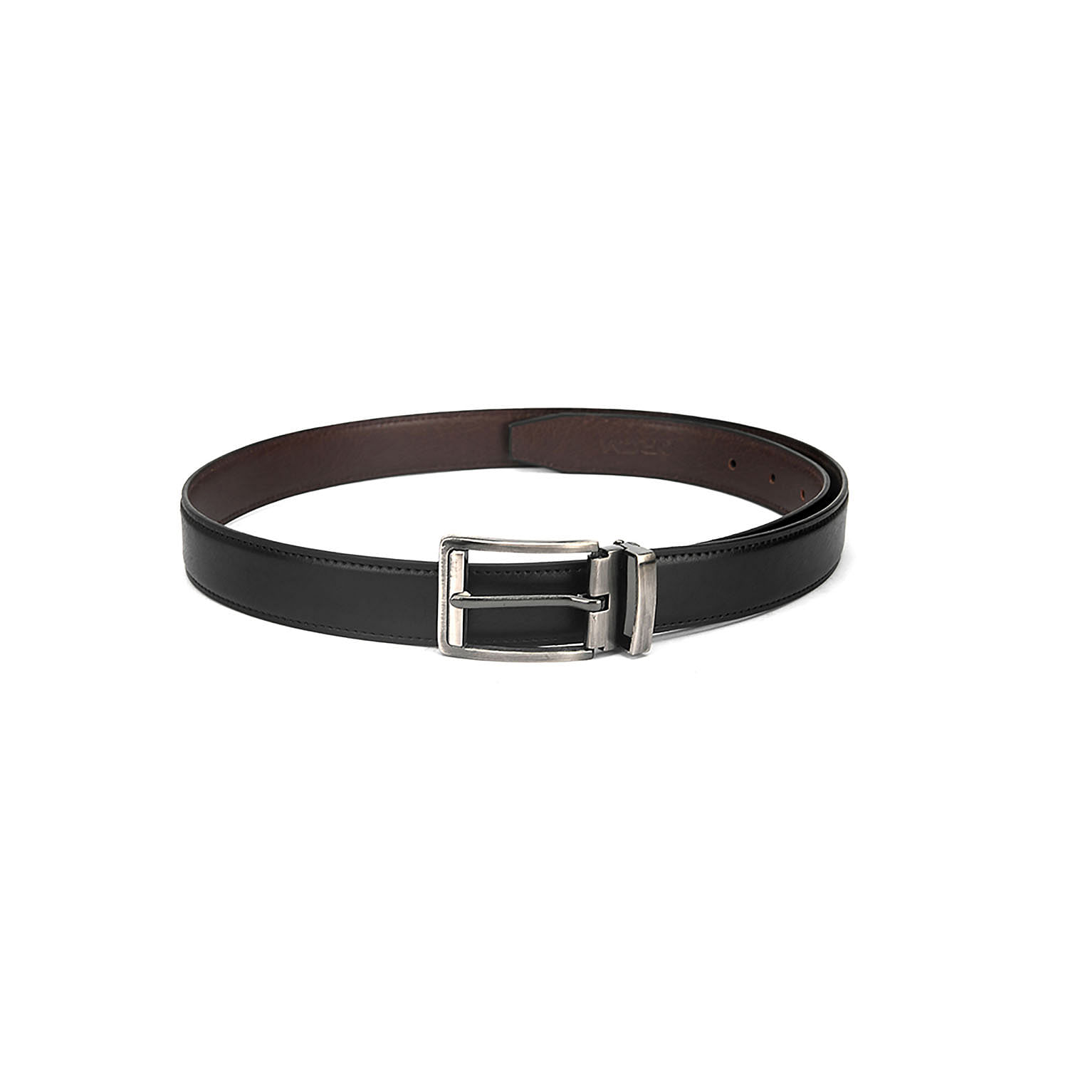 Men's Formal Belt with reversable Strap - FR-DB0004 - Black/Brown