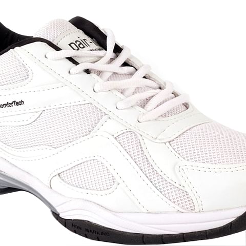 Pair-it Men's Sports Shoes - White-LZ-SPORTS013