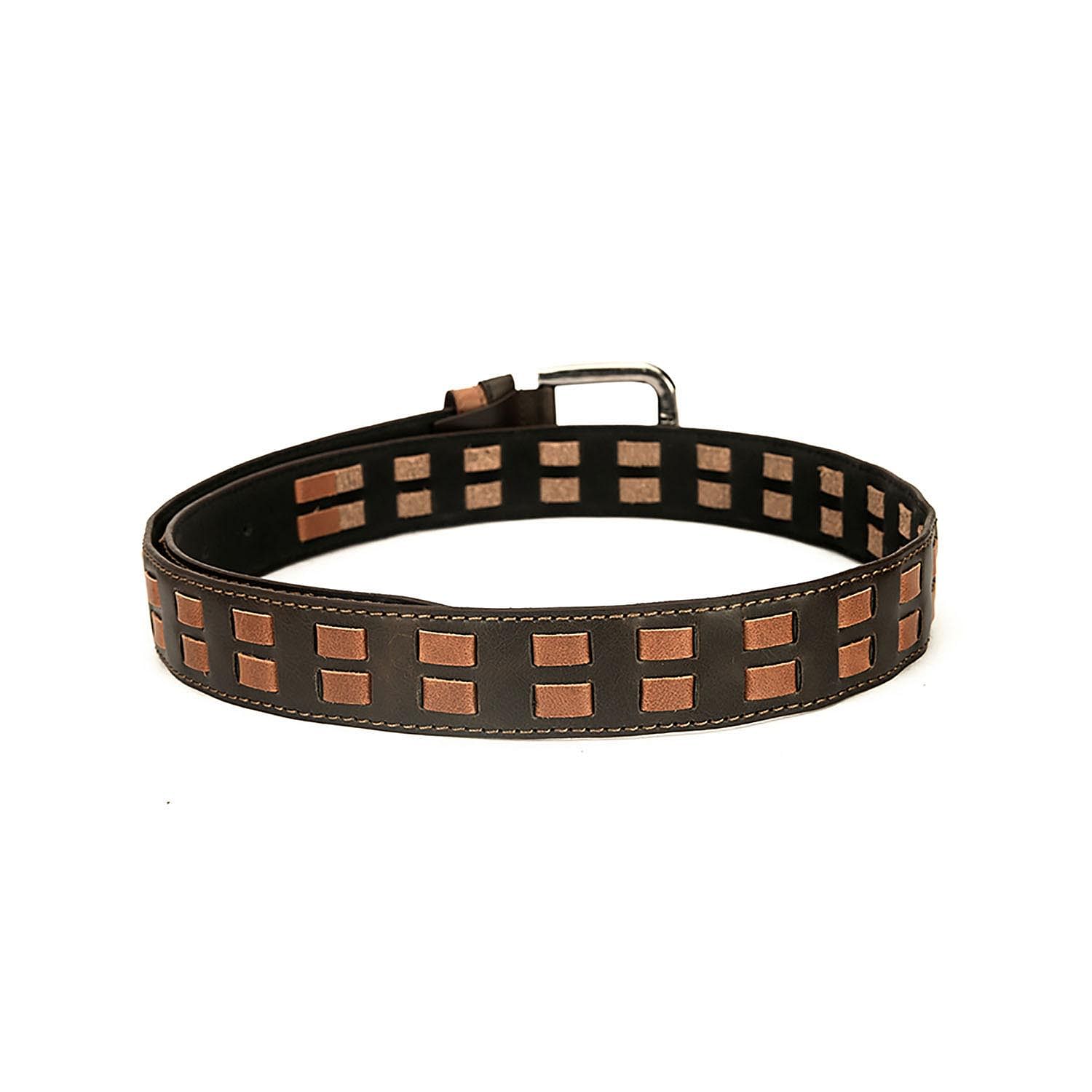 Men's Casual Textured Perforated Belt BRN-LZ-CB-102
