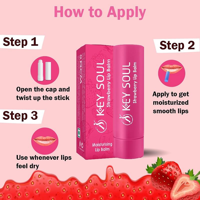 Key Soul Strawberry Lip Balm (4.5g)