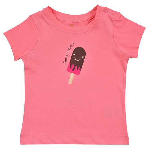 Authenzaa Girls T-Shirt-1PC-GG-A0511, Pink