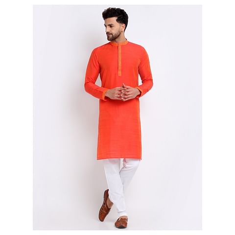 Authenzaa Estalio Full Sleeve  Kurta TR-ET0004, Red