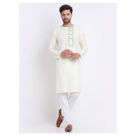 Authenzaa Estalio Full Sleeve Kurta TR-ET0007, White