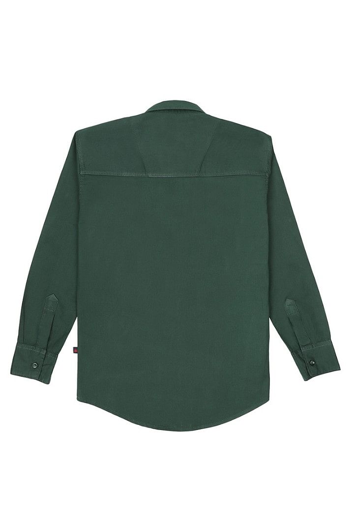 Authenzaa Full Sleeve Boy Shirt-SR0001, Green