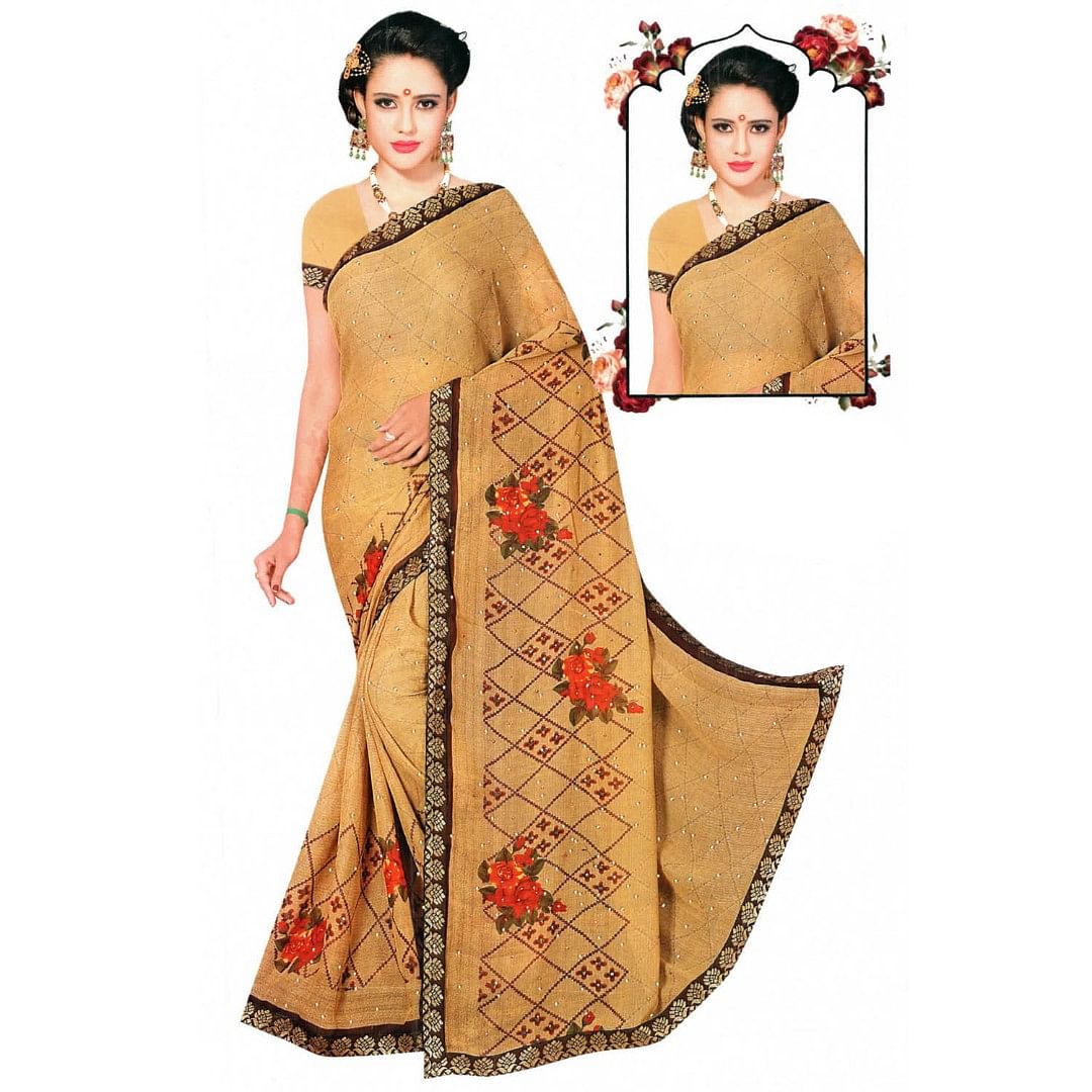 Authenzaa Kala Saree KL ETH009 Yellow