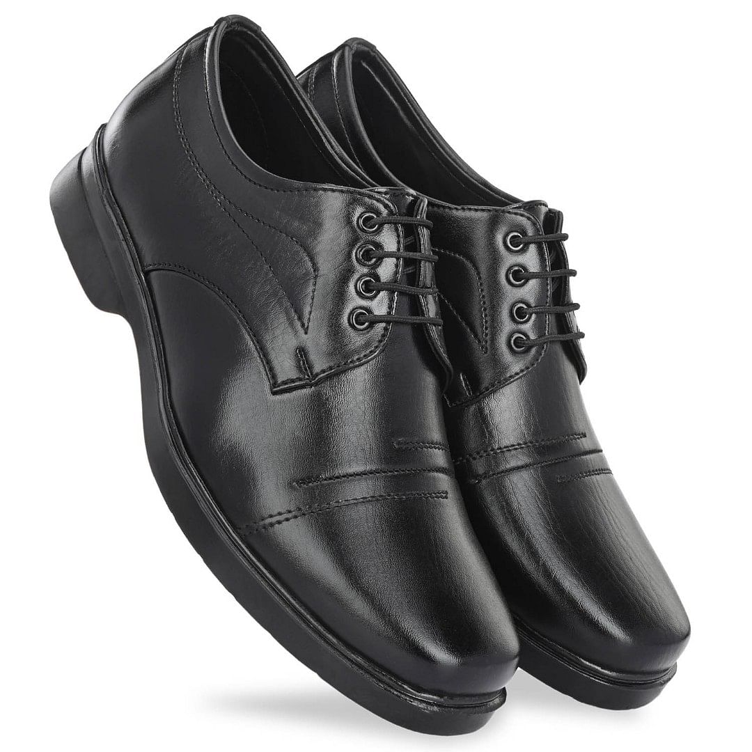 Pair-it Men Derby Formal Shoes -LZ-RYDER-127- BLACK