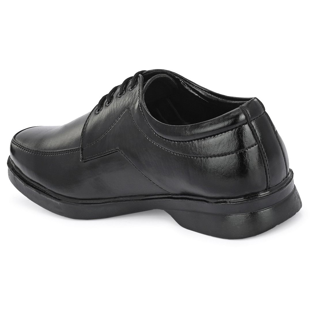 Pair-it Men Derby Formal Shoes-LZ-RYDER-129- Black