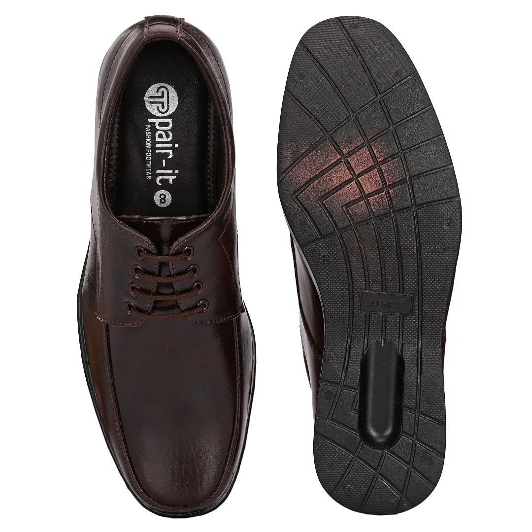 Pair-it Men Derby Formal Shoes -LZ-RYDER-128- Brown