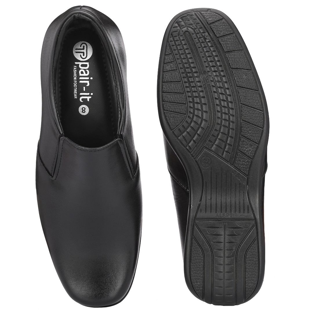 Pair-it Men Moccassin Formal Shoes -LZ-RYDER-131- Black
