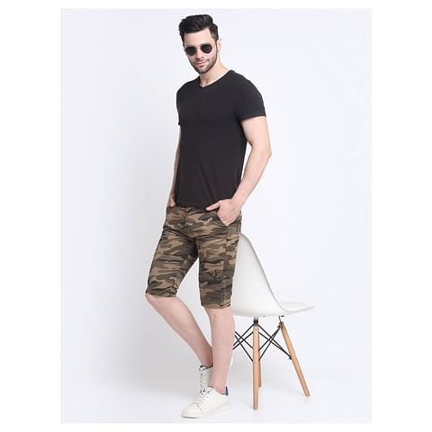 Authenzaa Shorts-CS-SH0006, Khakhi