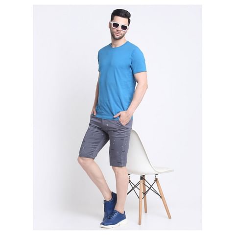 Authenzaa Shorts -CS-SH0008, Steel Grey