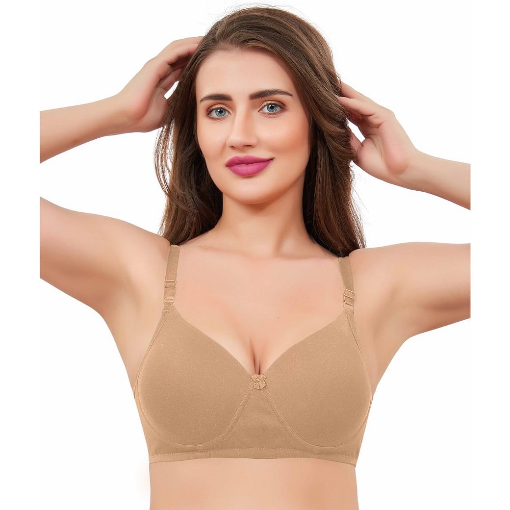 Wmn-Bra-KS062-Cotton-Chikan-SKIN - RCM