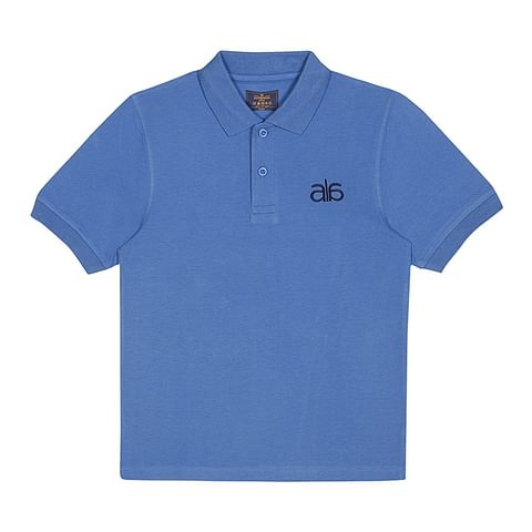 Authenzaa Half Sleeve Round Neck T-Shirt-HSPL01, Sky Blue 