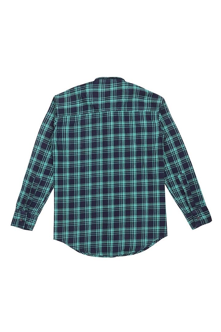 Authenzaa Full Sleeve Boy Shirt-SR0014, Blue 