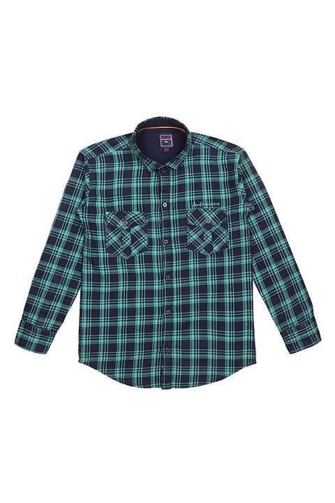 Authenzaa Full Sleeve Boy Shirt-SR0014, Blue 
