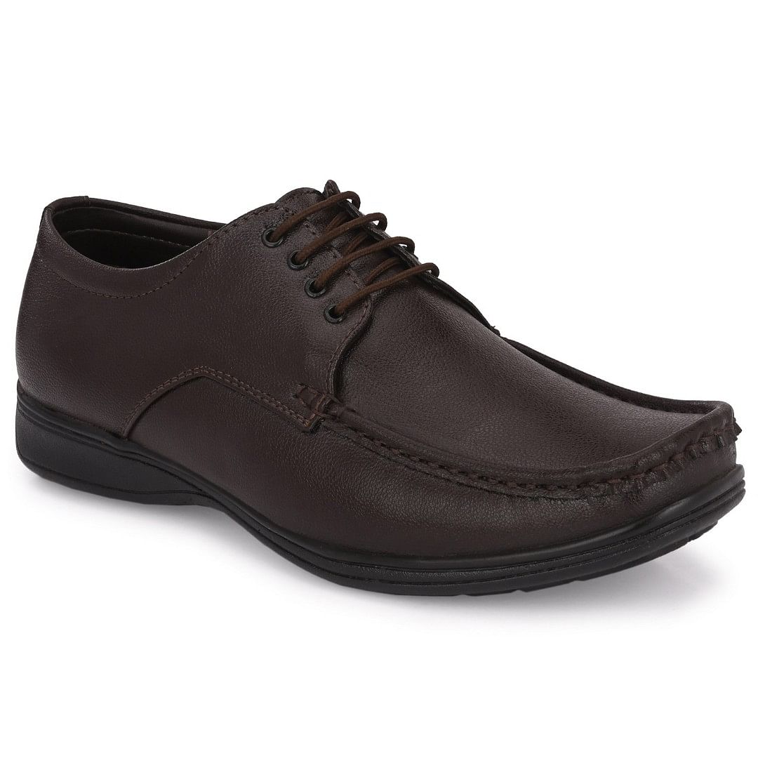 Pair-it Men Derby Formal Shoes-LZ-RYDER-125-Brown