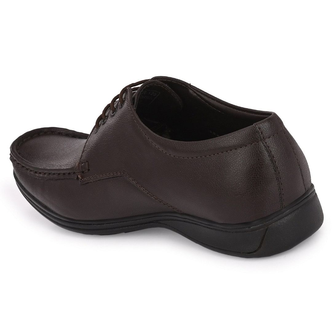 Pair-it Men Derby Formal Shoes-LZ-RYDER-125-Brown