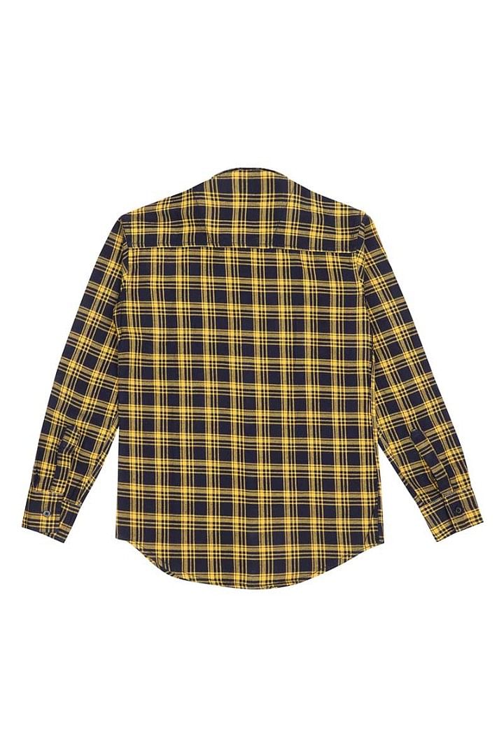 Authenzaa Full Sleeve Boy Shirt-SR0014, Yellow