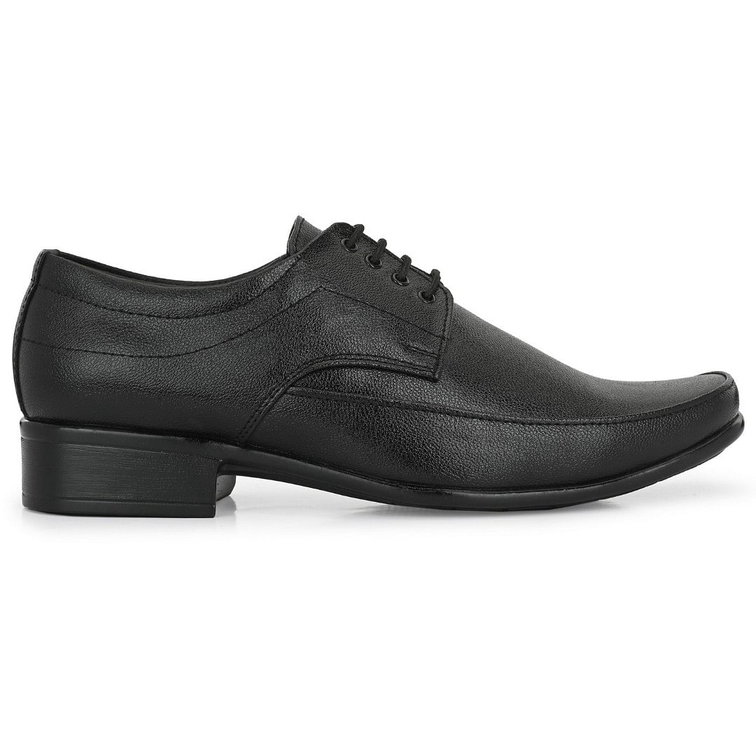 Pair-it Men Derby Formal Shoes-LZ-RYDER-139-Black