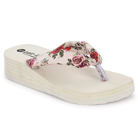 Pair-it Women Slipper VT-ladies EVA-FLIPFLOP013 White