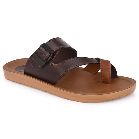 Pair-it Men PU Slippers DICTION079 Brown