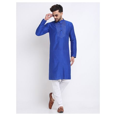Authenzaa Estalio Full Sleeve Kurta TR-ET0006, Blue 