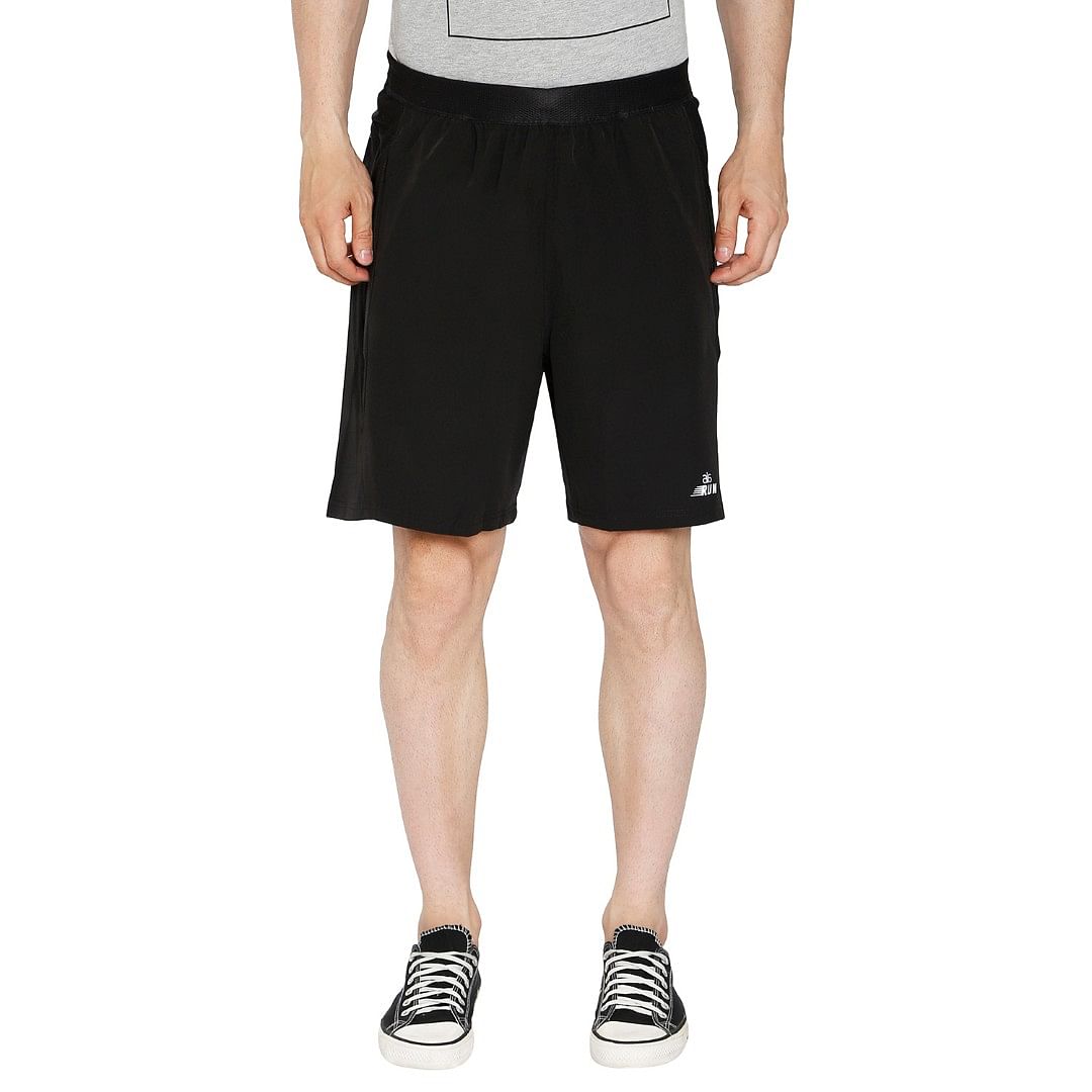 Authenzaa Men Dry Fit Shorts -FTSH003, Black