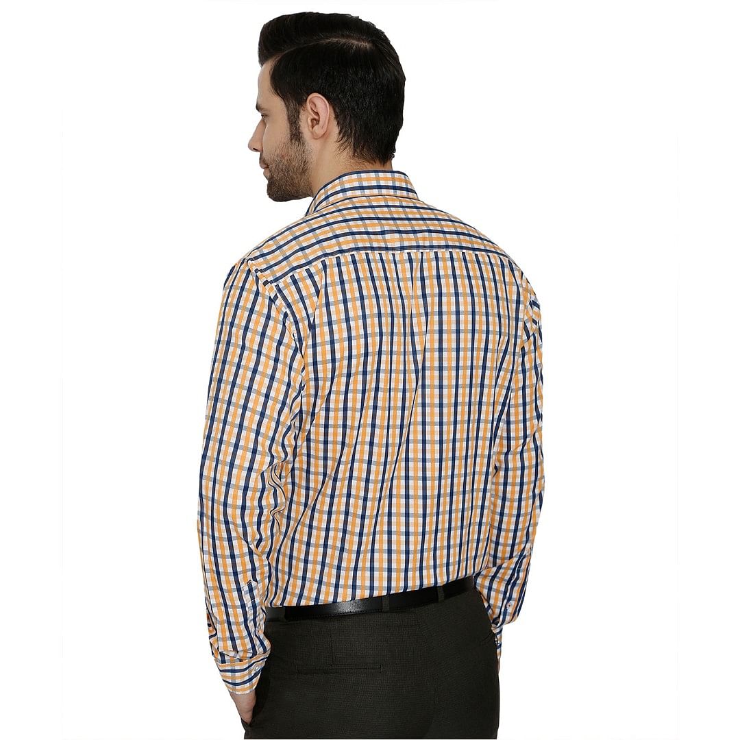 AZ MENS FORMAL SHIRT-0005, ORANGE