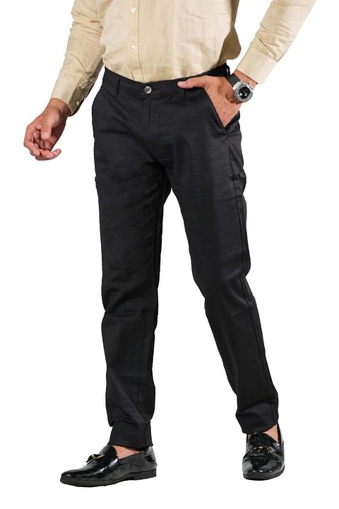 Authenzaa Cotton-Trouser-CS-FS-0004, Black