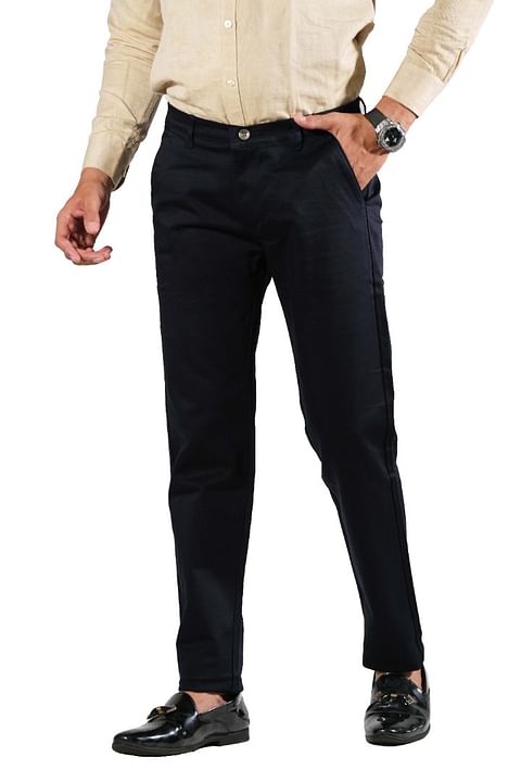 Authenzaa Flexi Trouser FR-FT0001, Black