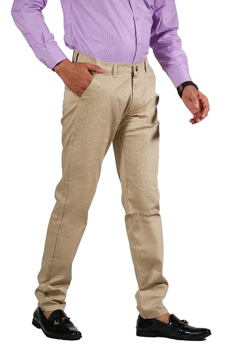Authenzaa Stargaze Chinos Trouser CS-SC0003, Cream