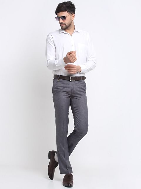Authenzaa Formal TrouserR FR-FT0027, Dark Grey