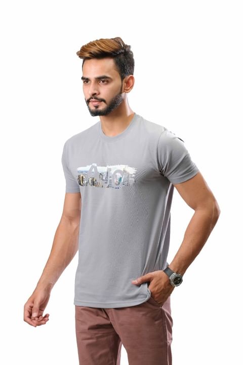 Authenzaa Casual Round Neck T- Shirt CS-EC0026-Multi