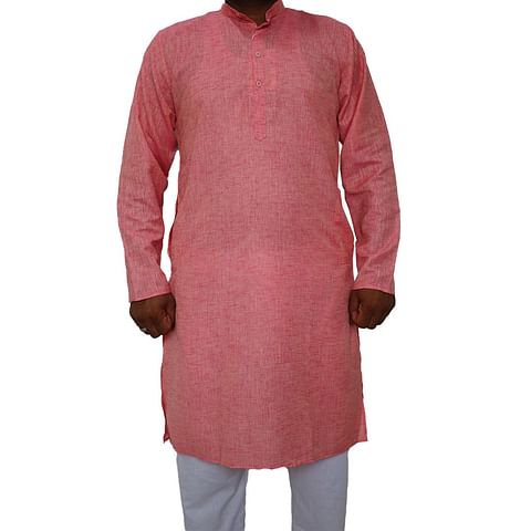 Authenzaa Ehnos Full Sleeve Kurta TR-EK2001, Pink