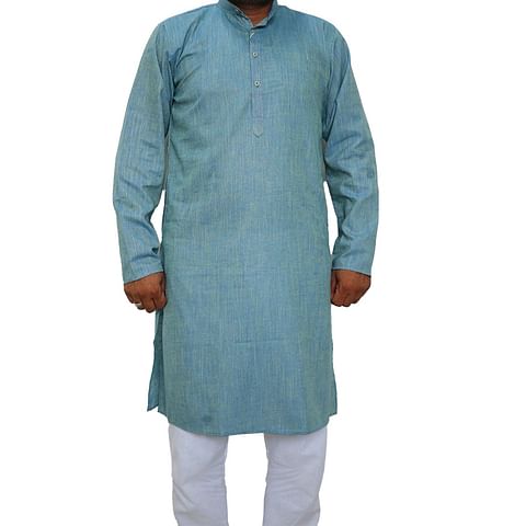 Authenzaa Ehnos Full Sleeve Kurta TR-EK2002, Teal