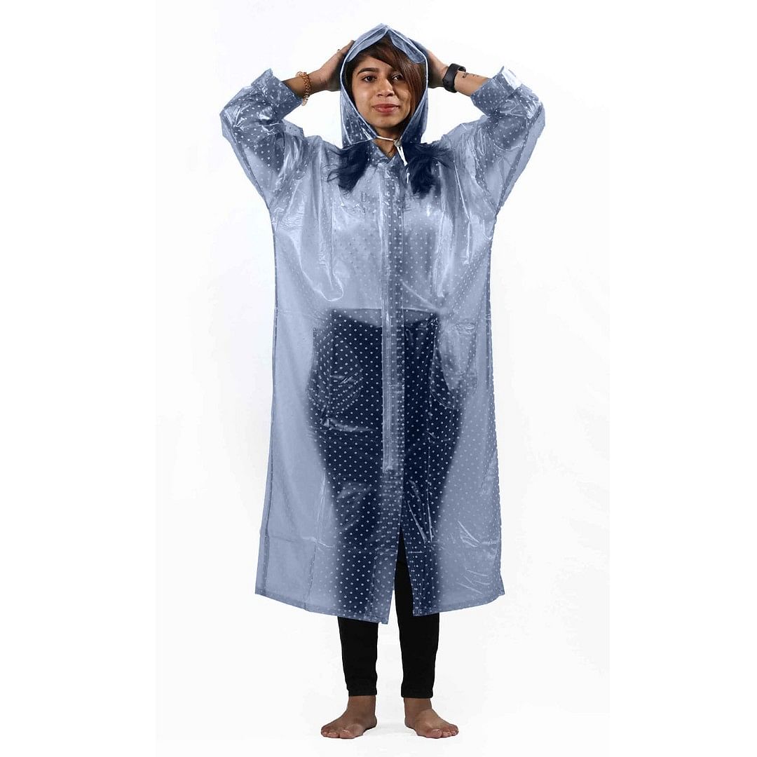 WOMENS-RAIN COAT-CS-RC0005, SILVER