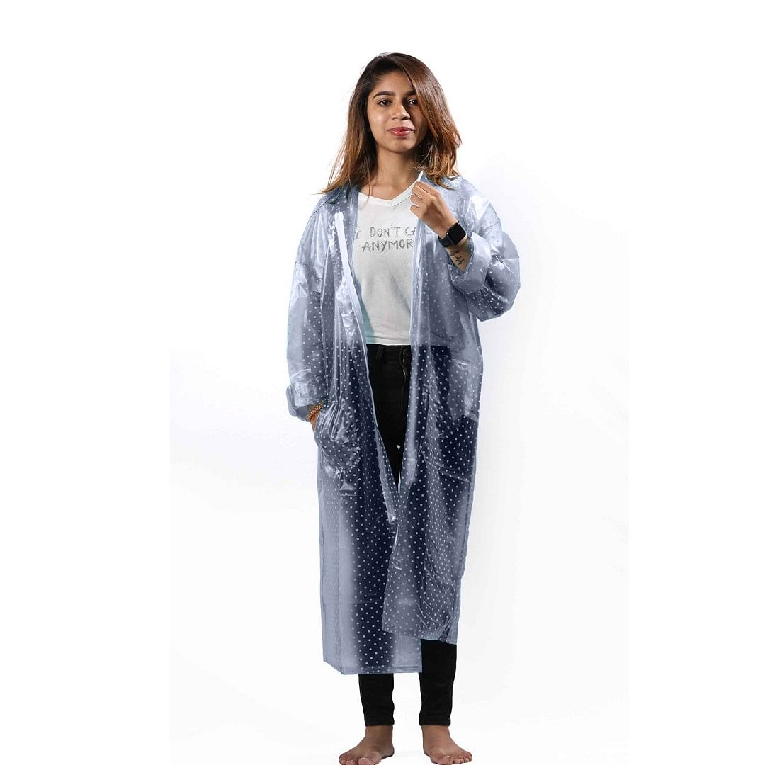 WOMENS-RAIN COAT-CS-RC0005, SILVER