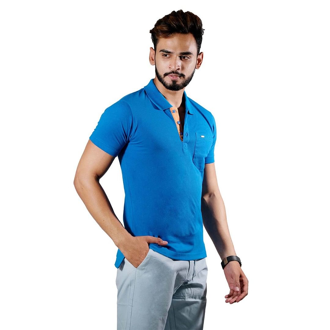POLO T-SHIRT-CS-IM0004, M.ROYAL BLUE