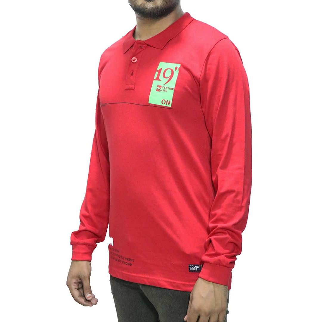 MN-FULL SL POLO-CS-PL0013, RED