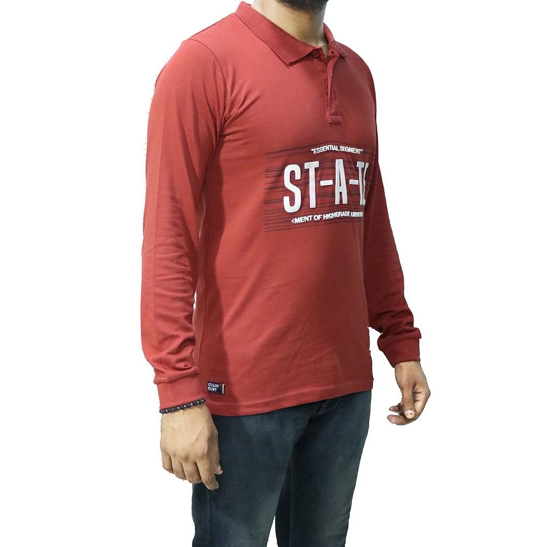 MN-FULL SL POLO-CS-PL0017, RUST