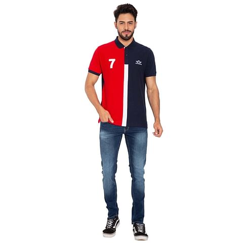 Authenzaa Men Polo T-Shirt PL1002, Navy