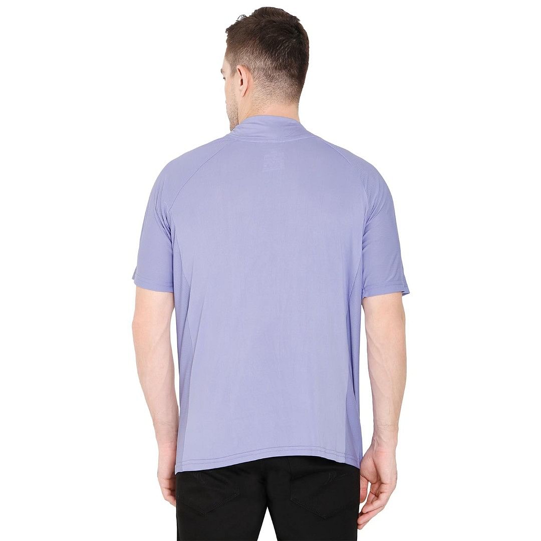 Authenzaa Men Activewear T-Shirt-ACRN002, Lilac