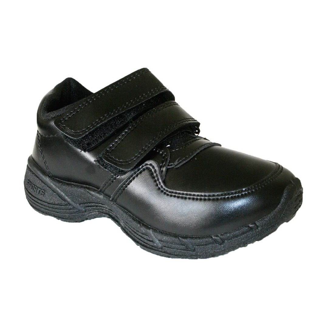 Pair-it Boys PVC School Shoe-Black 11,12,13