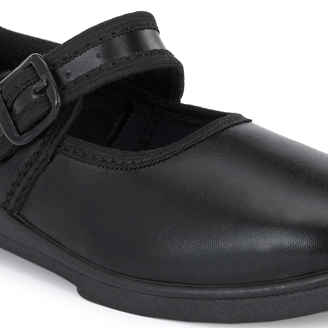 Pair-it Girls PVC School Shoe - 1,2,3 - Black