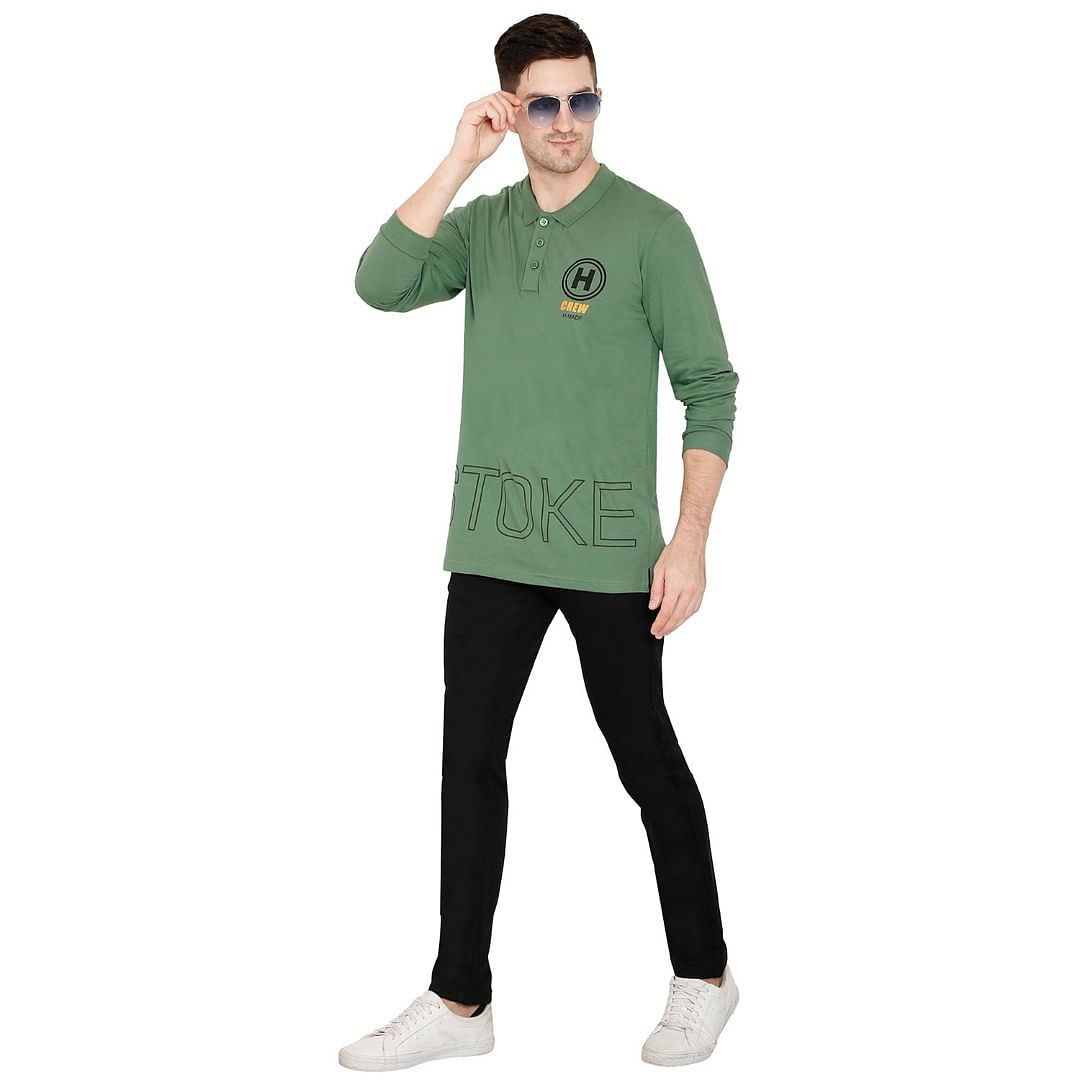 MN-FULL SL POLO-CS-PL0003, D.GREEN