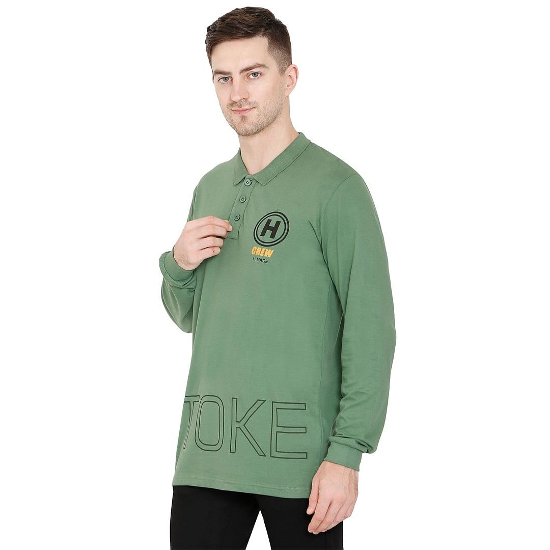 MN-FULL SL POLO-CS-PL0003, D.GREEN