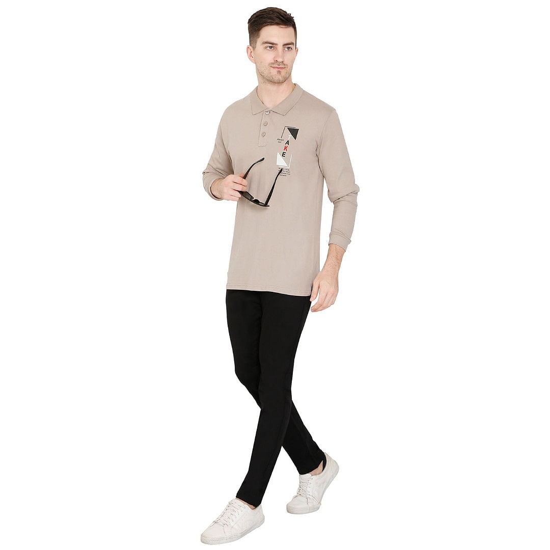 MN-FULL SL POLO-CS-PL0005, CREAM