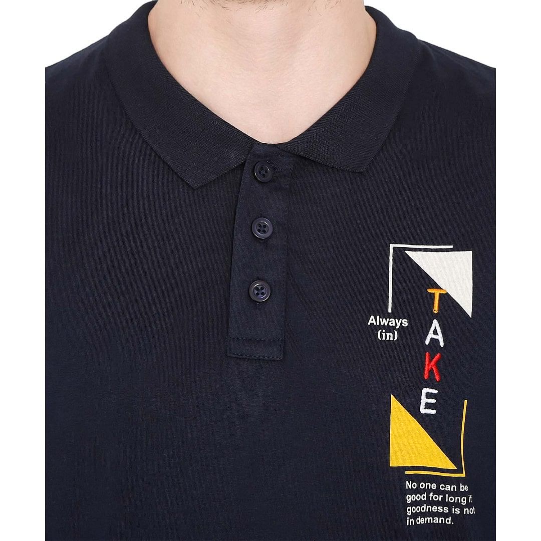 MN-FULL SL POLO-CS-PL0005, NAVY